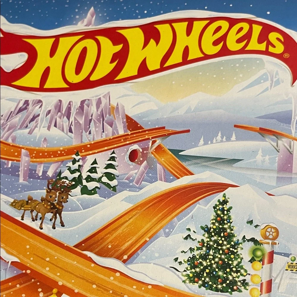Hot Wheels Holiday Advent Toy Car Set - 24-Day Countdown